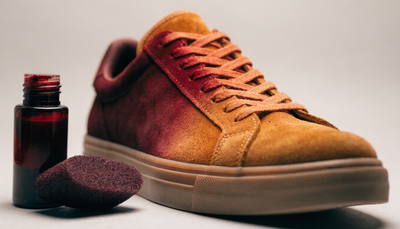 Suede sneakers customizen: kleur veranderen met indringverf