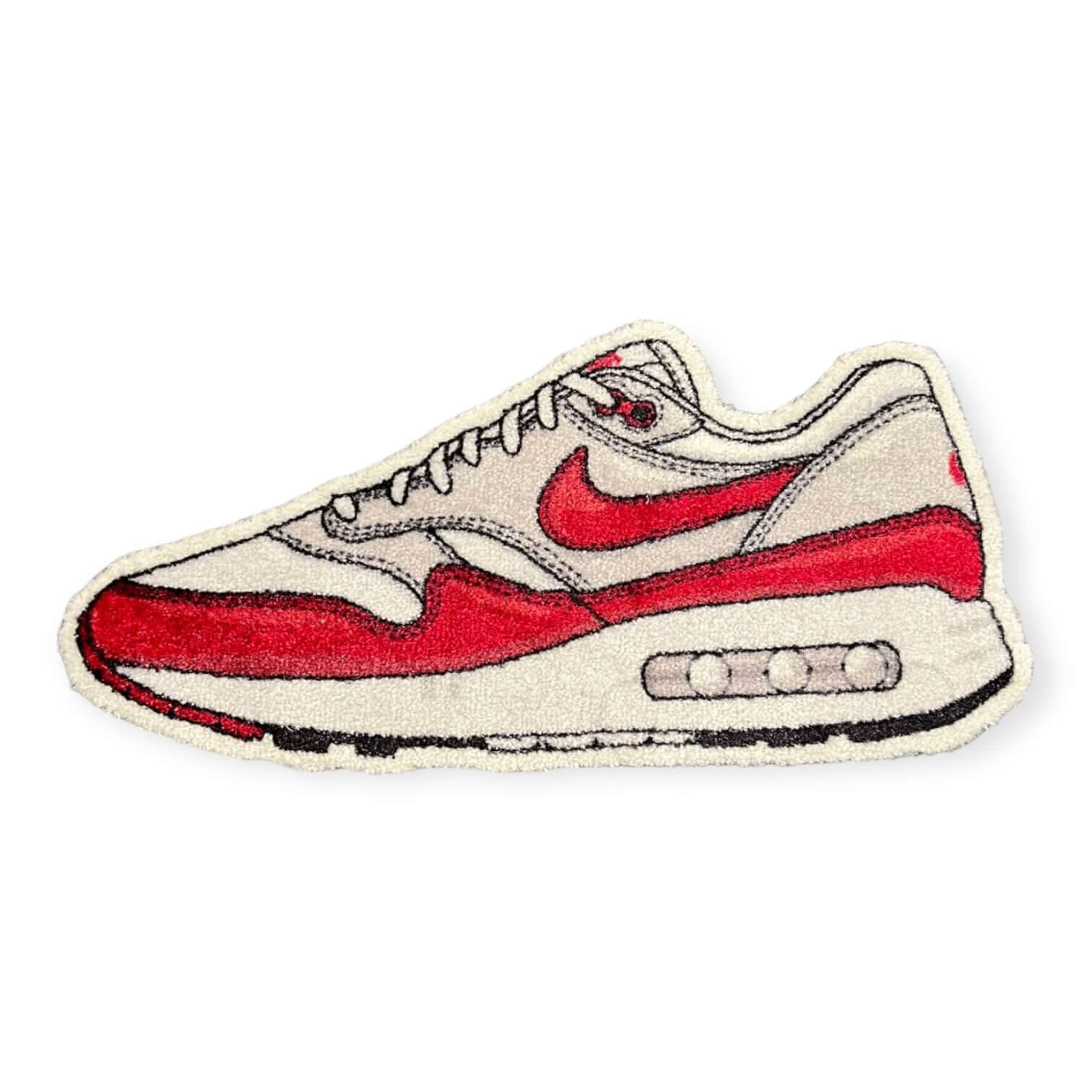 Sneaker Essentials - Cutout vloerkleed - Air Max 1 86 - Big Bubble Red Small - Sneaker Essentials