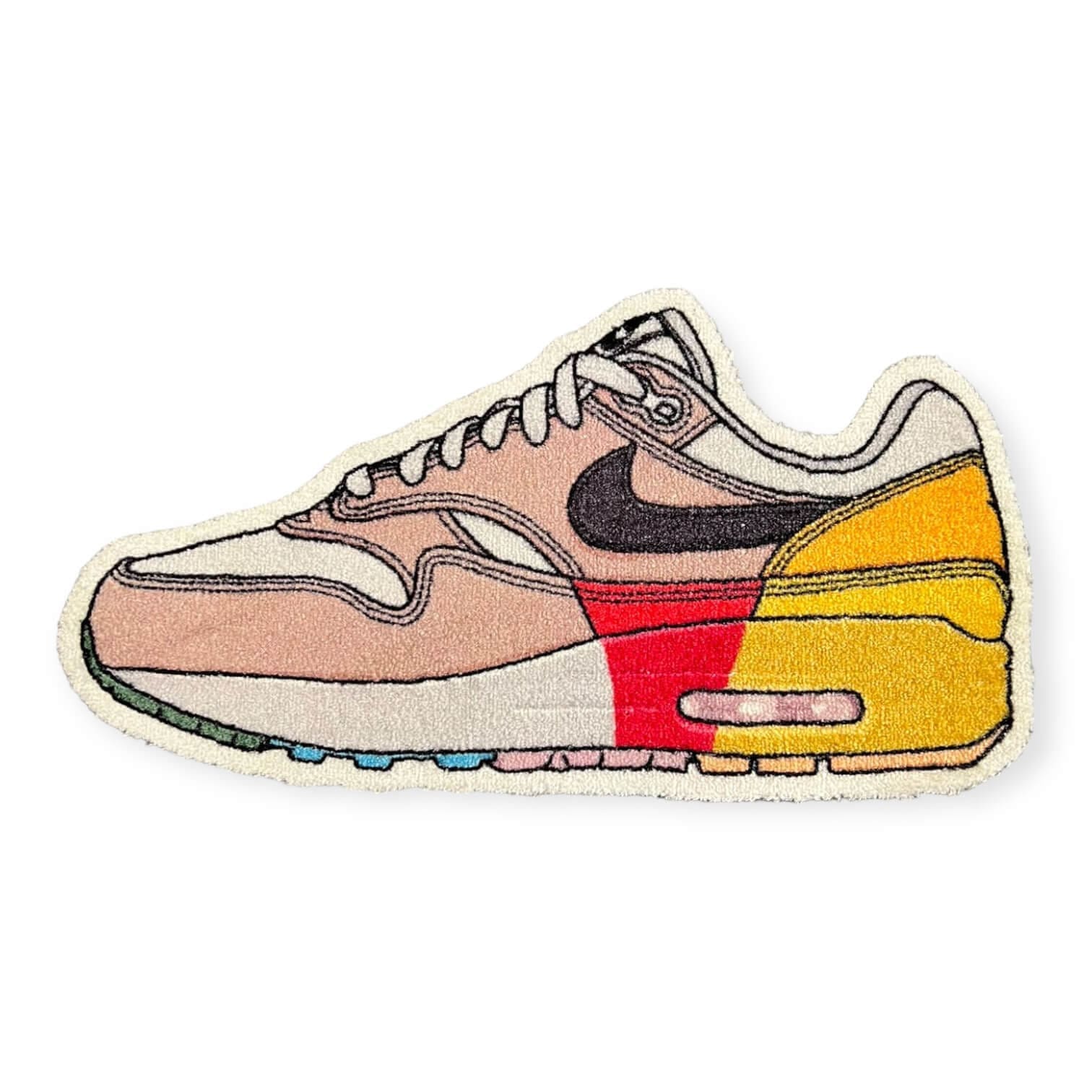 Sneaker Essentials - Cutout vloerkleed - Air Max 1 - Multi Color Sail Medium - Sneaker Essentials