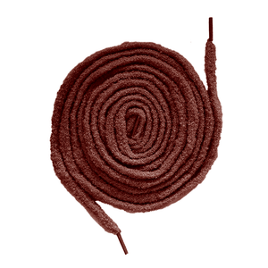Sneaker Essentials - Premium laces - Fluffy - Donkerrood