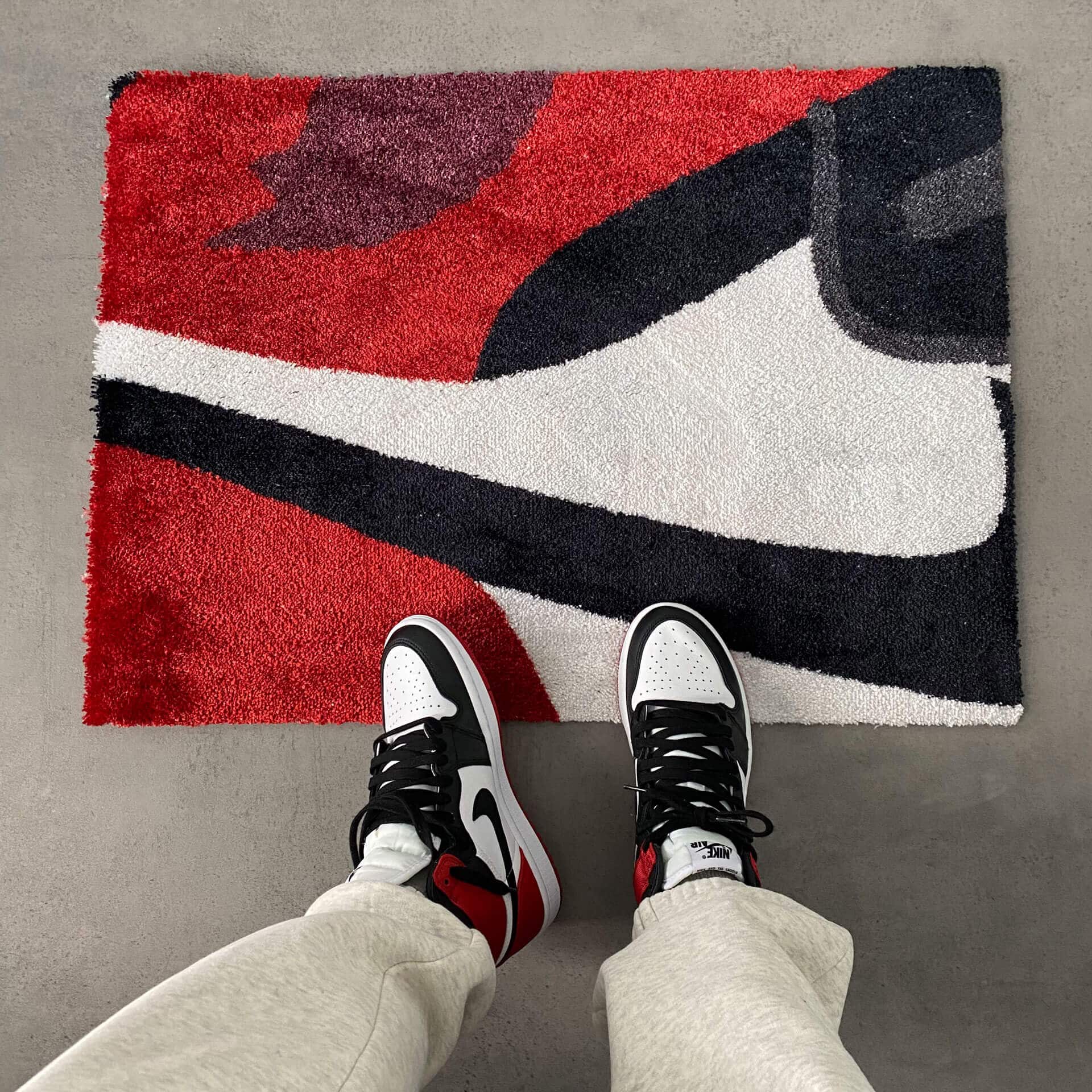 Sneaker vloerkleed - Appreciation of a classic - Bred Toe - Sneaker Essentials