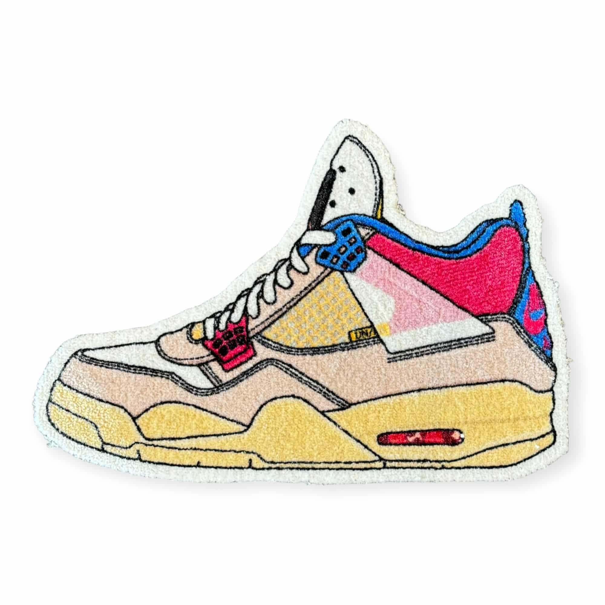 Sneaker Essentials - Cutout vloerkleed - jordan 4 x Union - Guava Ice Small - Sneaker Essentials