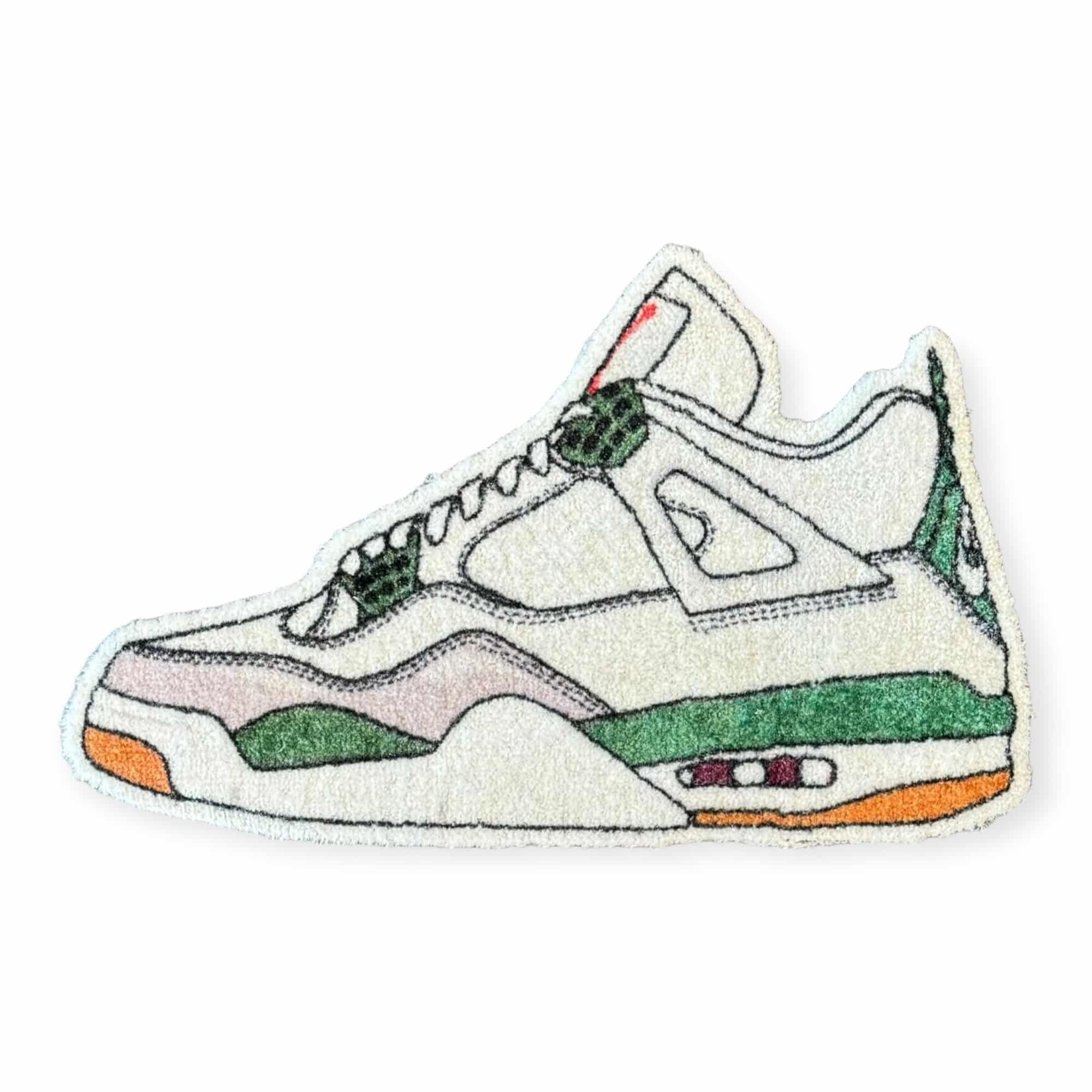 Sneaker Essentials - Cutout vloerkleed - jordan 4 x SB - Pine Green Small - Sneaker Essentials