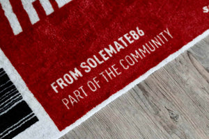 Gepersonaliseerde THE ONES vloerkleed 45x100cm - Sneaker Essentials